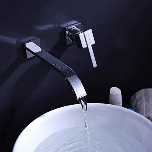 Robinet montage mural lavabo avec mitigeur monocommande eau chaude froide