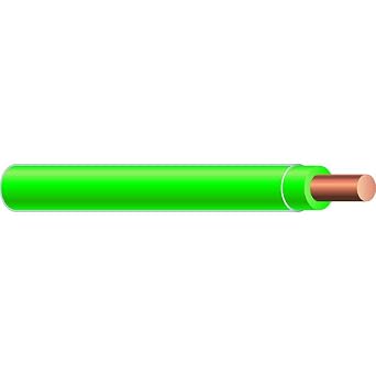 Wirenco 12 Gauge THHN Solid Copper Building Wire Green, 500FT Reel