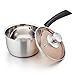 TeamFar 1 Quart Saucepan, Stainless Steel Saucepan with Lid, Small Sauce Pot Milk Pan Cookware for Home Cooking, Non Toxic & Healthy, Easy Clean & Dishwasher Safe