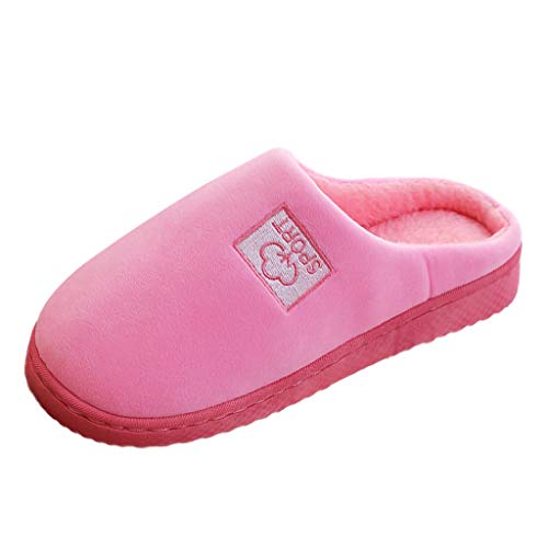 Zapatillas de Casa Mujer Felpa Más Grueso Zapatillas de Estar por Casa...