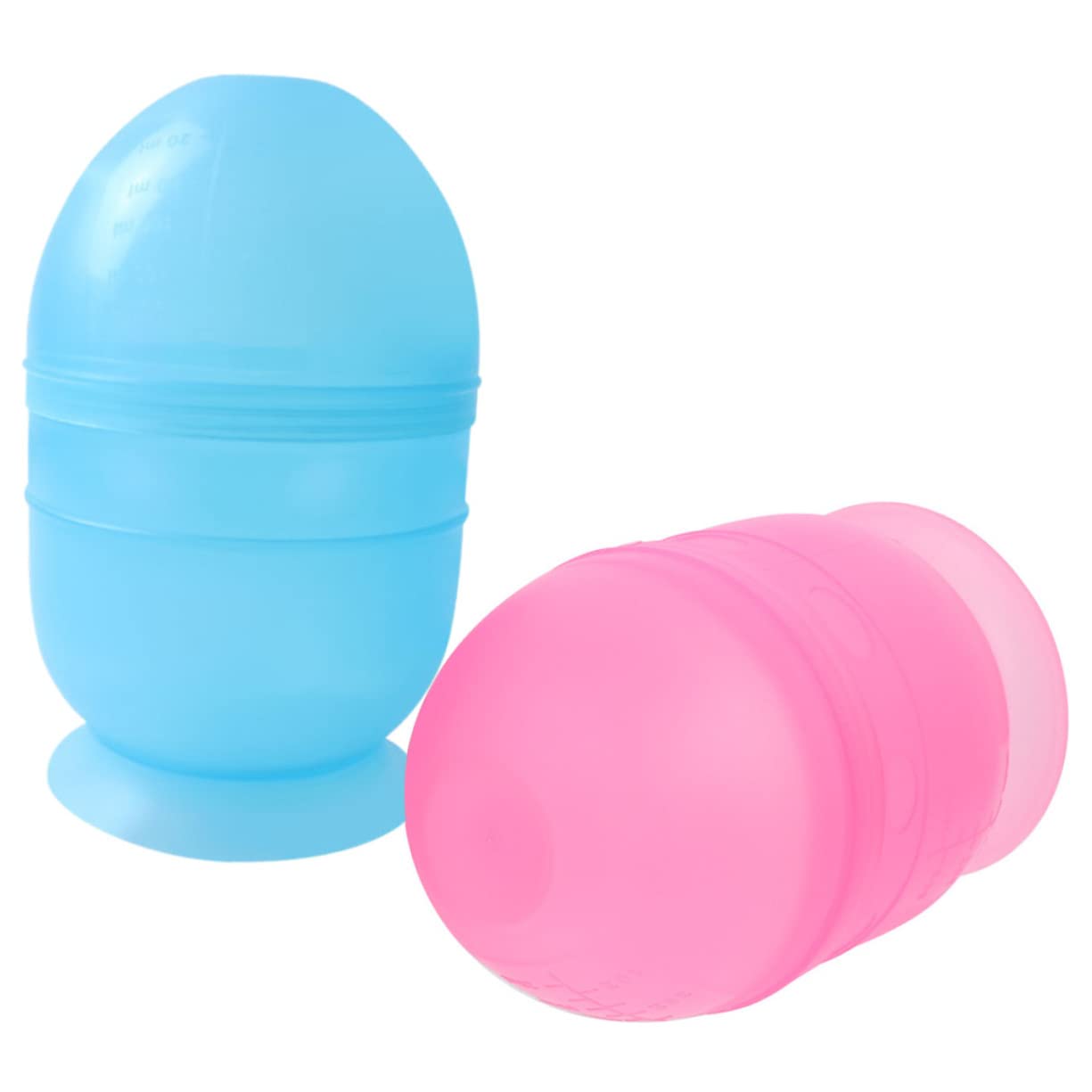 BIUDECO 2sets Hair Coloring Shaking Cups Brush Hair Dye Mixing Bowl Salon 2pcs*2