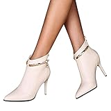 stilettos high heels metal Fashion Sexy Ankle Boots: Passen zu einer Vielzahl von Kleidungsstücken - Jacken, Kleider, Mäntel, Jacken, Jeans, Arbeitshosen, Anzüge, Halbröcke, lange Röcke, T-Shirts, Sweatshirts, Leggings, Hosen mit weitem Bein usw