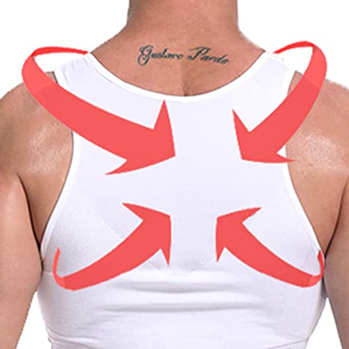 Camiseta de Telma para Hombres slimmable ligera con cuello ligero y ajuste de estómago cómodo 7
