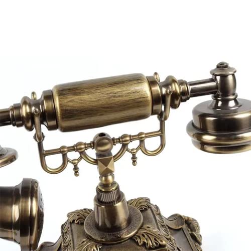 Audio GuestBook Telephone with Classic Retro Craftsmanship for Confessional Wedding Birthday Party Special Events (Bronze)