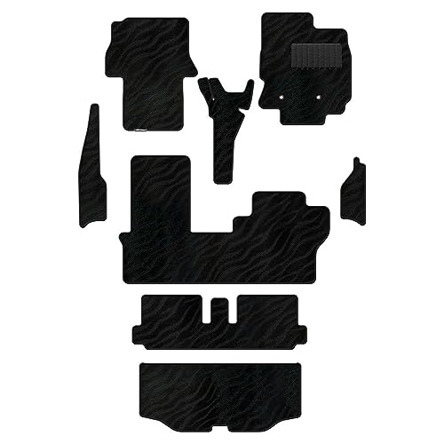 Hotfield ダイハツ 互換品 タント タントカスタム フロアマット+ステップマット+トランクマット ラゲッジマット LA650S LA660S タントファンクロス 形状03 運転席ロングスライドシート無/年式:2024年10月〜/グレード:Lグレード