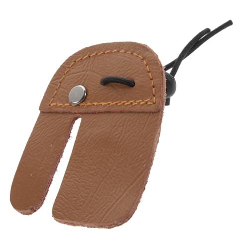 NULYLU Archery Hunting Finger Tab Cow Finger Tab Protective Gear Archery Protector