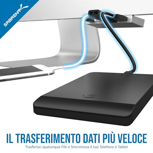 Sabrent Hub USB 3.0 a 4 Porte per iMac Slim Unibody (HB-IMCU)?? - Hub USB - Immagine 5