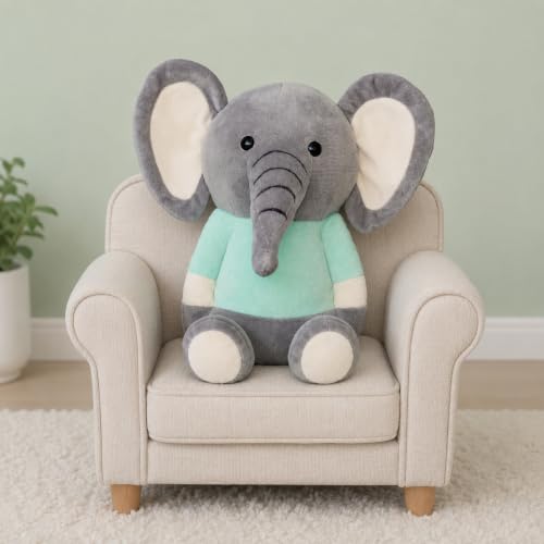 Image of Elephant in Dress Soft Toy, 22 cm for Kids