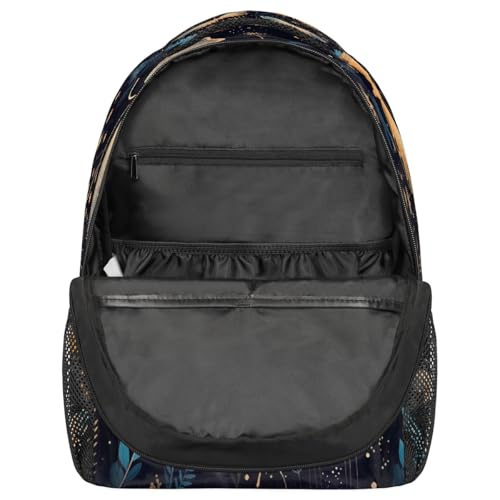 Galaxy Butterfly Leaves Kids Backpack, Lightweight School Bookbag Large Capacity Laptop Backpack Water Resistant Daypack Shoulder Bag for Teenager Boys Girls3