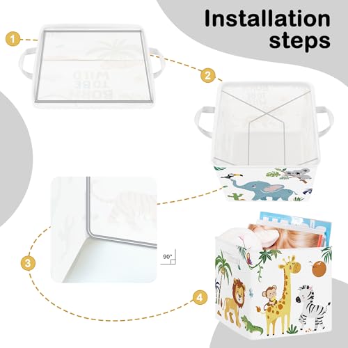 Boîtes de rangement enfants paniers cubes koala coffre à jouets - 8