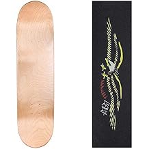 Cal 7 Natural Skateboard Deck with Graphic Grip Tape | 7.75, 8, 8.25, and 8.5 Inch | Maple Board for Skating