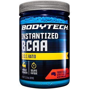 BodytechBCAA (Branched Chain Amino Acid) Fruit Punch Optimal 2:1:1 Ratio Supports Muscle Recovery Endurance (11.5 Ounce Powder)