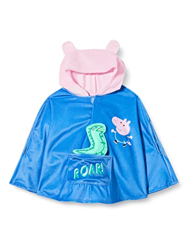 amscan Disfraz de George Peppa Pig Disfraz para niños Poncho con capucha (Edad: 2-3 años)