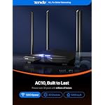 Tenda AC1200 Dual Band Gigabit Wireless WiFi Router, 4 Full Gigabit Ports, Up to 1.2 Gpbs Speed, Easy Setup with Smart APP, Access Point Mode, Guest WiFi, IPv6 and Parental Controls(AC10) - Image 3