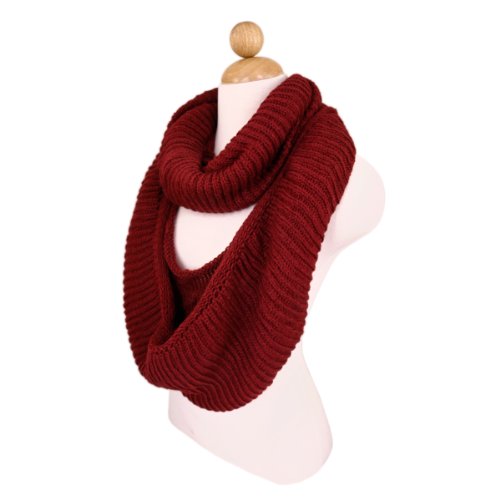 TrendsBlue Premium Winter Knit Warm Infinity Scarf2