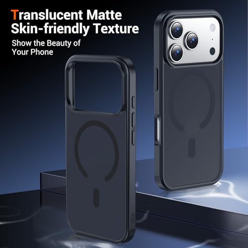 Image of Temdan for iPhone 17 Pro Max Case with Screen Protector Black