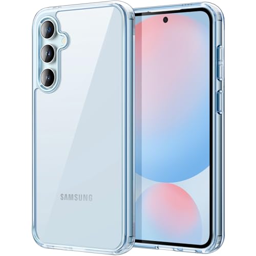 Image of JETech Cover Case for Samsung Galaxy S24 FE, Non-Yellowing Shockproof Bumper Protective Phone Cover, Anti-Scratch Hard PC Back (Blue)