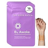 The Good Patch B12 Awake Patch, Natural Patch with Caffeine, B12, and Green Tea Extract, Plant Powered Wearable Wellness, Helps to Promote Energy (16 Total Patches)