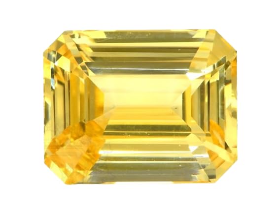 Saphir jaune original pour investissement patrimonial et collectionneur