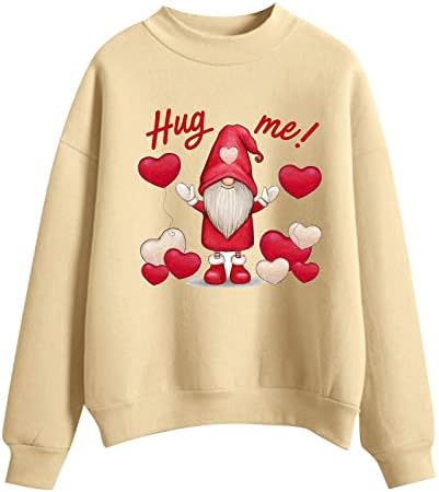 Women 3/4 Sleeve Tops Valentine Valentines Day Womens Loose Sweat...