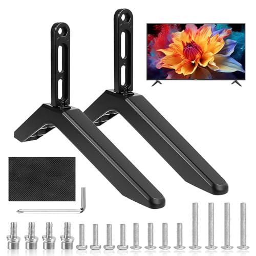 Kuvarix Universeller TV Standfüße, TV Standfuss für 32-65 Zoll...