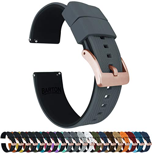 Image of BARTON Elite Silicone Watch Bands - Gold Buckle Quick Release