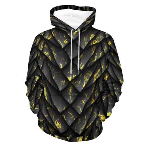 Dragons Scale Print Hoodie Womans Sweatshirt Male Pullover Hoody Casual Loose Hooded Long Sleeve Sports Shirt Tops