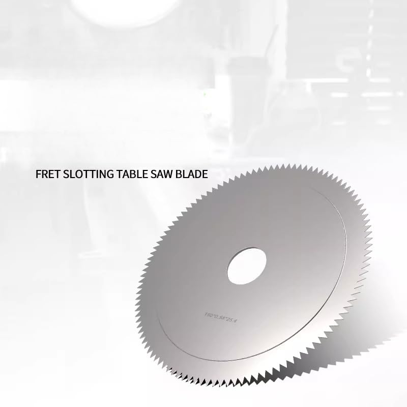 Fret Slotting Saw Blade 0.58mm Thin Kerf, Carbide Precision Slot Cutter for Table Saw, Guitar Fretboard Slotting Luthier Tool, Replacement for Fret Repair and Scale-Accurate Setup
