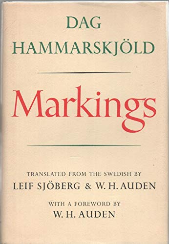 MARKINGS by DAG HAMMARSKJOLD Alfred a Knopf 196... B08L6J1PYS Book Cover