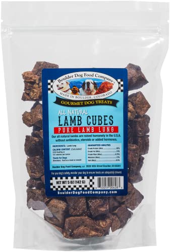 Lamb Cubes Single Ingredient Healthy Dog Treats - All Natural,
