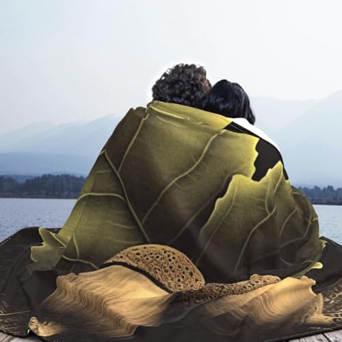 Couverture en micro polaire 152x127 cm flanelle légère pour lit et canapé