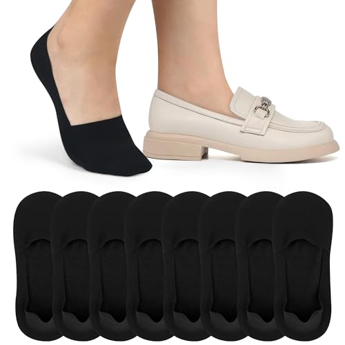 Image of No Show Socks for Women Non-Slip Thin Loafers Footies Socks | for Flat Shoes, Pumps, Slip-on Shoe, Daily Casual Wearing