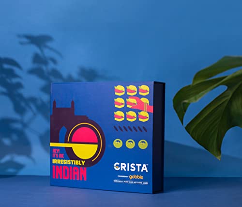 Image of CRISTA Irresistibly Indian Seasonings Gift Box | Biryani Masala, 45gms | Chole Masala, 100 gms | Pav Bhaji Masala, 100 gms | Bombay Sandwich Masala, 50 gms | Pack of 4 Diwali Gifts | 295 gms