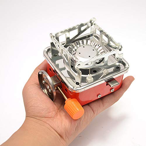 Image of Portable Butane Gas Stove Combo Foldable Camping Cooking Burner for Outdoor Cooking, Trekking, Hiking, Picnic, Backpacking & Emergency Use | Compact Travel Stove (Gas stove+2 Refill)