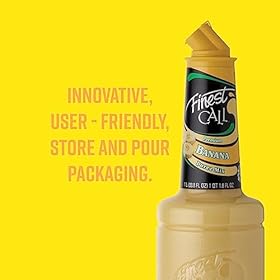 Finest Call Banana Puree| Real Fruit | Cocktail Ingredient | 1 Litre Bottle | Easy Pour | Bar Essential | Premium Ingredients | Cocktails, Drinks, Desserts