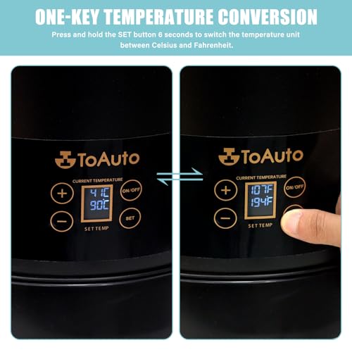 TOAUTO 30Lbs Digital Commercial Wax Melter for Candle Making Large Electric Wax Melting Pot for Candle Making Business with Temperature Control & Quick Pour Spout AC120V / 1100W - Image 6