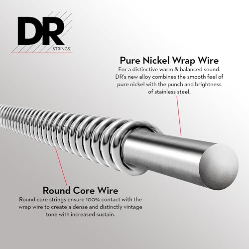 dr strings pure blues pure nickel electric guitar strings medium 10-46 3-pack phr-10-3pk