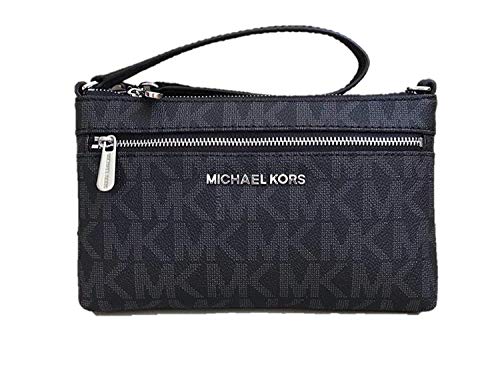 Michael Kors Jet Set Travel Large PVC Wristlet in Black