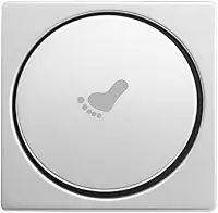 Ralo Click Inteligente Aço Inox 15x15 cm – Vedação Anti-Cheiro Click Pop-Up de Alta Vazão – Durável e Fácil de Instalar – Acabamento Espelhado Premium – Storeasy