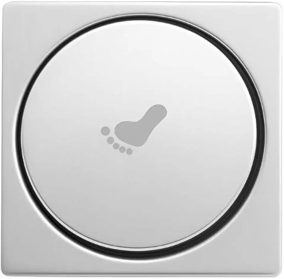 Ralo Click Inteligente Aço Inox 15x15 cm – Vedação Anti-Cheiro Click Pop-Up de Alta Vazão – Durável e Fácil de Instalar – Acabamento Espelhado Premium – Storeasy