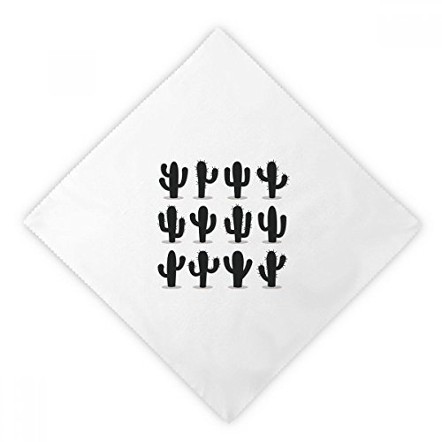 Servilletas de tela blancas con diseño de cactus de la marca DIYthinker, pack de 2 unidades 2