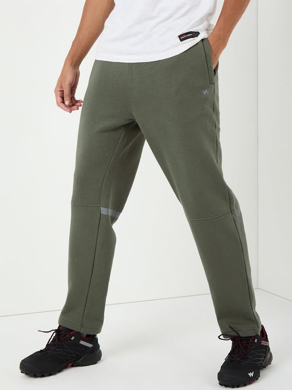 Image of Wildcraft Men Regular Mid Rise Cotton Blend Pants | Trousers |