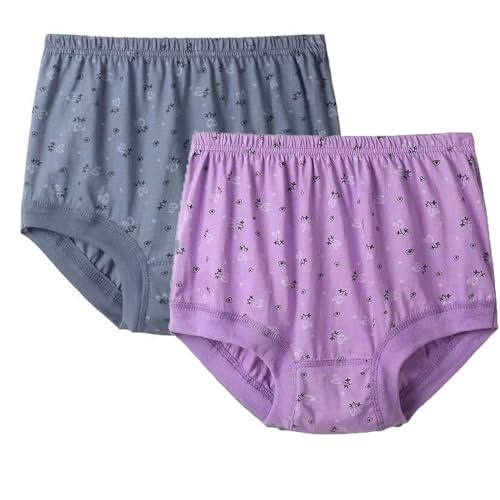 Sous-vêtements 100% coton MOCHAMIK lot de 2 culottes amples pour femme âgée