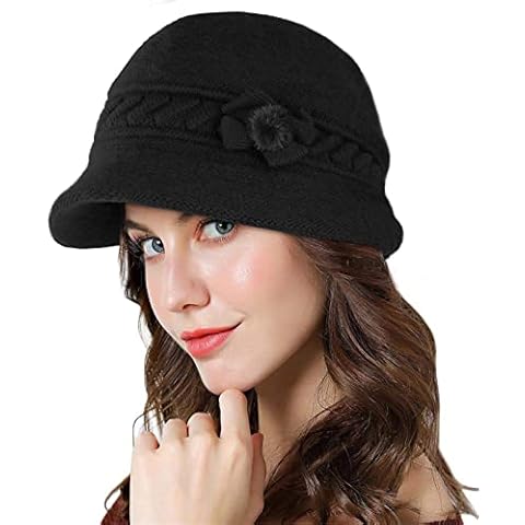 Adigaber Women's Angora Blend Winter Hat Cover
