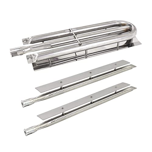 Zemibi Stainless Steel Burner Tube Replacement for Viking 316-911 VGBQ 30 in T Series VGBQ 41 in T Series VGBQ300-2RT/E and Other Gas Grill Parts SA548A (1-Pack) + SA538A (2-Pack)