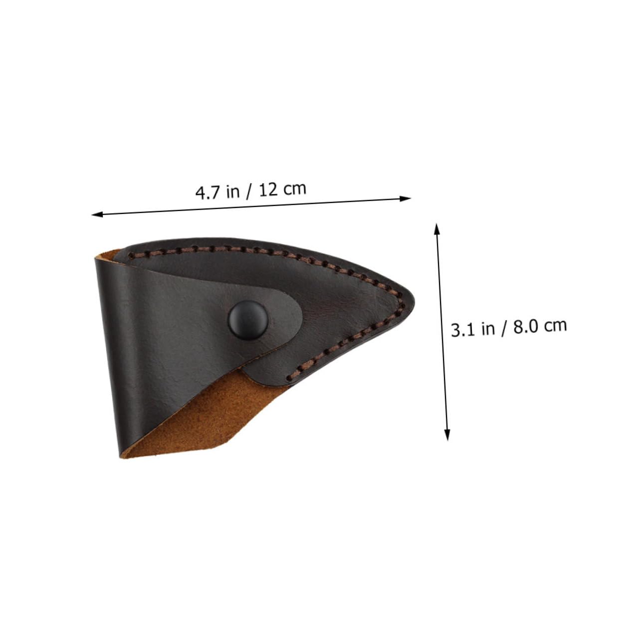 HEMOTON Leather Axe Blade Protective Cover Multifunctional Axe Outdoor Work Accessory