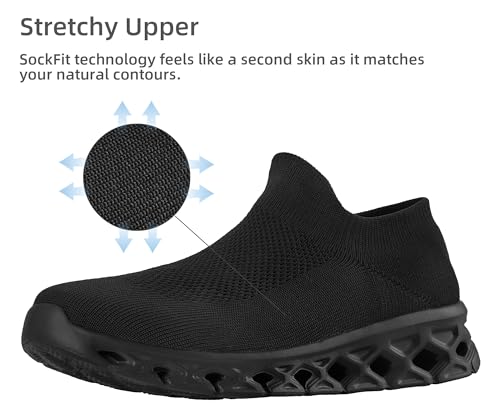 Orthopedic Shoes for Women Men Wide Slip On Walking Sock Shoes with Arch Support Comfortable Sneaker for Plantar Fasciitis Pain Relief3