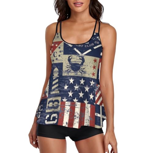 Robe de plage tankini aux motifs marins idéale pour vos vacances au soleil
