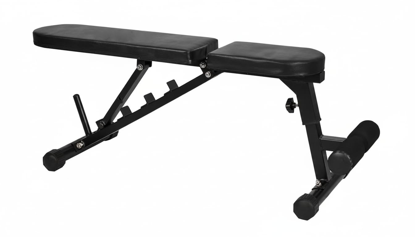 DEALS UNLIMITED Weight Bench for Home Gym, Adjustable and Foldable Weight Bench, Multi-Purpose Workout Bench for Bench Press Sit up Incline Flat Decline (NEW INCLINE BENCH BLACK-250 KG MAXIMUM WEIGHT HOLD)-image-14