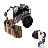 【Máximo Confort y Adaptabilidad】: La correa camara de fotos está fabricada con materiales suaves y transpirables para una óptima comodidad. La longitud de la correa para camara fotografica es ajustable sin herramientas para adaptarse a su altura preferida.